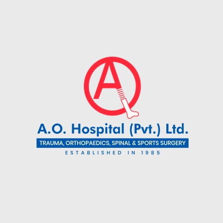 a logo for a hospital